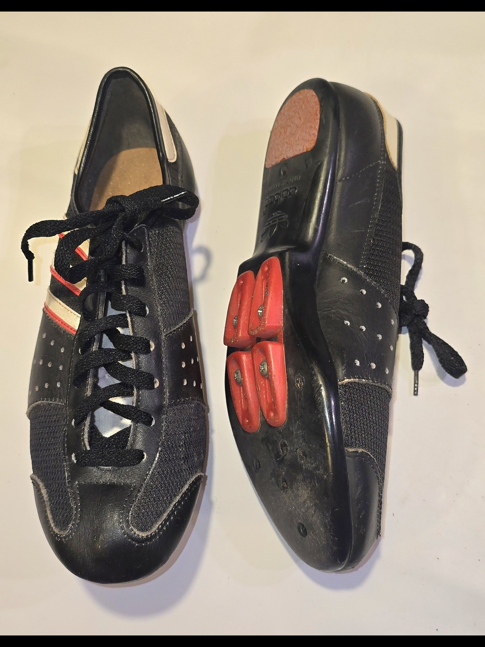 Vintage Adidas Eddy Merckx Comp Men's Black Cycling Shoes EU 40 US 7-7.5